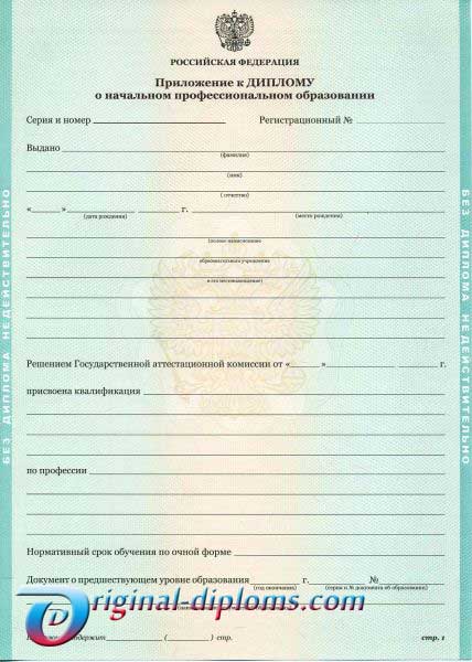 Диплом училища, лицея 2010-2026 год